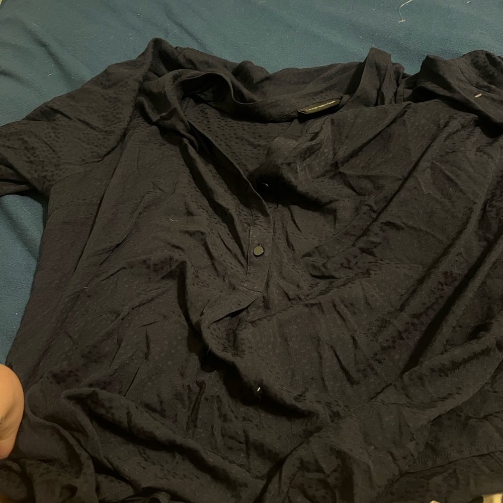 Lane Bryant Black Button Down Shirt